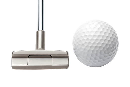 Golf Putter and Golf Ball png