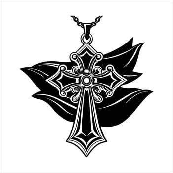 Cross Pendant art vector