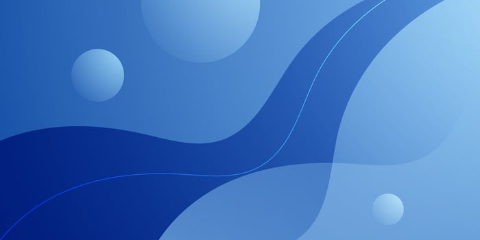 Abstract colorful blue wave banner background. Simple wave fluid element pattern with line design. vector
