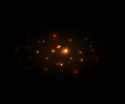 Graphic bokeh overlay for decorate vector