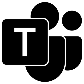 Black Teams Icon Modern Design in Transparent Background png