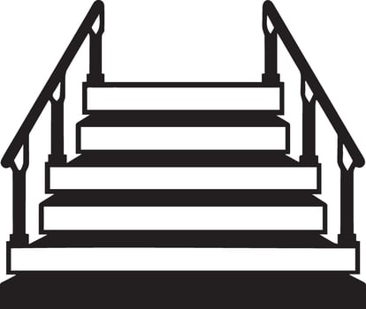 Staircase Clipart for Interior or Construction vector