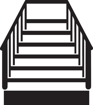 Modern Stairs Suitable for Branding or UI vector
