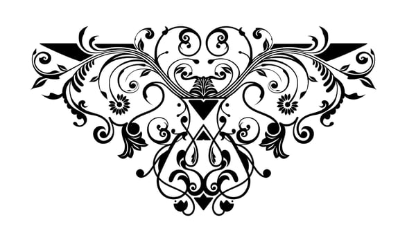 Vintage template art ornament vector