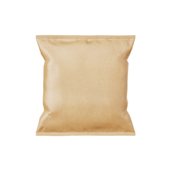 Isolated brown paper bag on transparent background, suitable for product packaging png