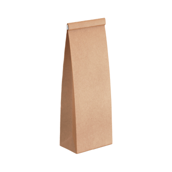 Brown kraft paper bag isolated on transparent background for food or grocery shop png
