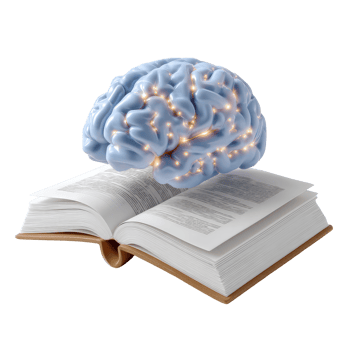 Creative Visualization of Knowledge and Learning Concept with Brain png
