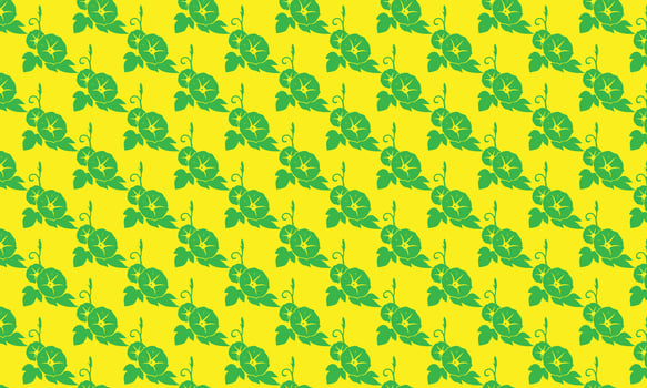 Green seamless floral pattern with clover leaves and flowers decoration illustration background design vector