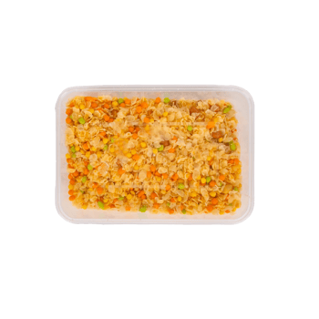 Delicious fried rice with mixed vegetables isolated on transparent background png