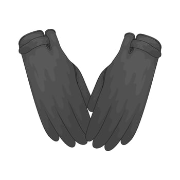 black women gloves vector
