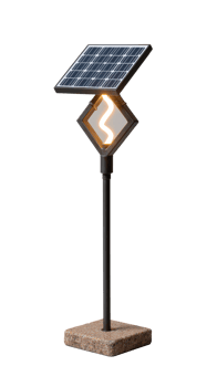 Modern Solar Light on Stand with Elegant Design for Outdoor Use png