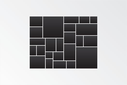 mood board -branding interior presentation photo. collage frames boards mosaic frame photos pallet display and photo montage. vector