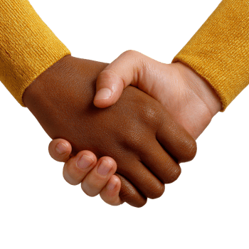 Hands Joining Together in Unity and Friendship Symbolism png