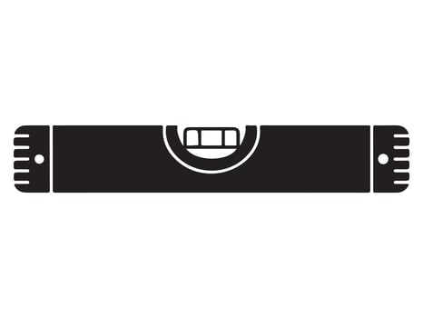 Simple Illustration of a Spirit Level vector