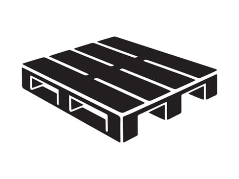 Simple Illustration of a Wooden Pallet vector