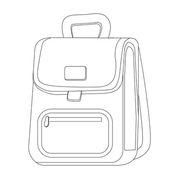 Backpack designs for students travelers vector