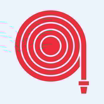 Fire Hose symbol trendy artwork useful Illustration red design beautiful colorful background vector