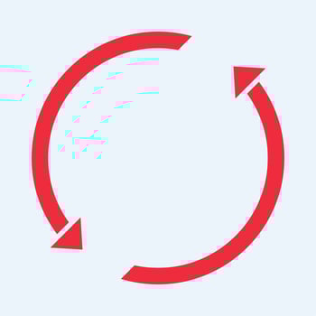Syncing symbol trendy artwork useful Illustration red design beautiful colorful background vector