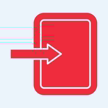 Login symbol trendy artwork useful Illustration red design gorgeous colorful background vector