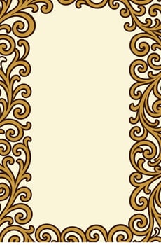 Ornate vintage frame vector