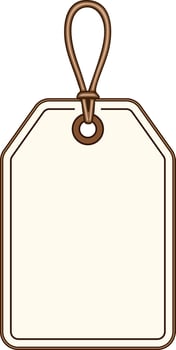 Blank gift tag vector
