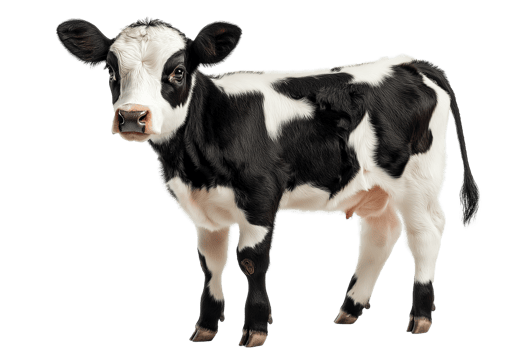 Small Cow Isolated on Transparent Background png