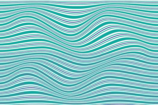 simple abstract fest blue color horizontal wavy distort line pattern wavy turquoise and white striped lines vector