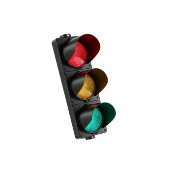 Traffic signal with vibrant lights illuminating the urban flow and transportation infrastructure png