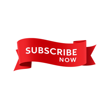 Enticing red ribbon displaying subscribe now message for engaging with content creators online png
