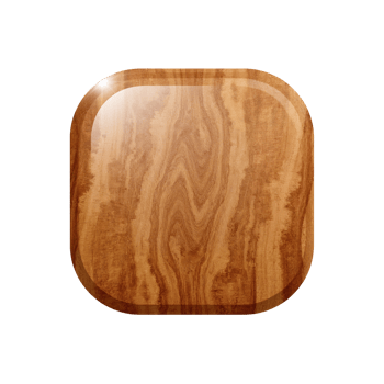 Wooden aesthetic with natural patterns and rounded corners, simple design and smooth, transparent png