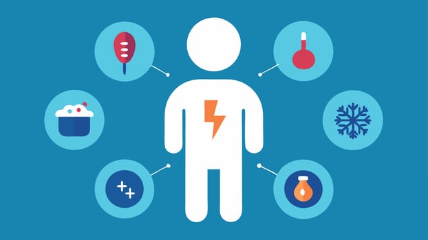 Educational Infographic An infographic showing the benefits of localized cryotherapy including pain relief inflammation reduction and recovery enhancement with simple icons and. vector