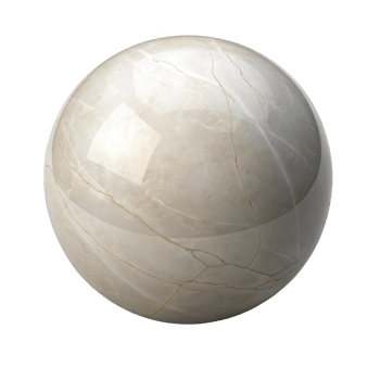 Single white pearl isolated on transparent background png