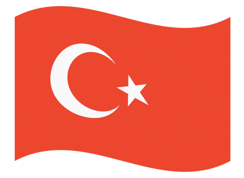 Waving Turkish Flag Illustration. Turkey National Banner png