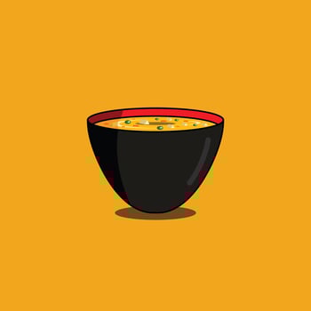 Bowl Of Soup Illustration vector