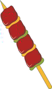 Hand Drawn Junk Food. vector