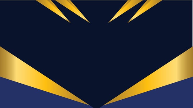 a blue and gold heart with a yellow stripe vector