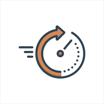 Color icon quick vector