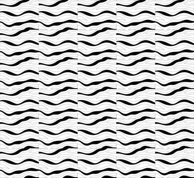 Zebra skin seamless pattern with smooth black and white stripes, minimalistic and abstract, great for textile prints, fashion backgrounds, and elegant decor vector