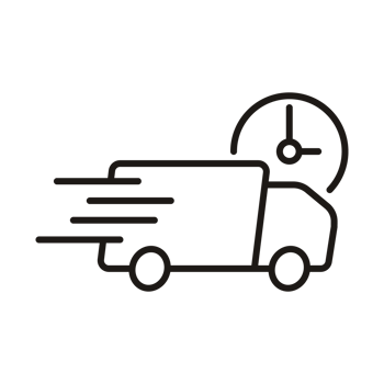 Fast Delivery Truck and Clock Icon png