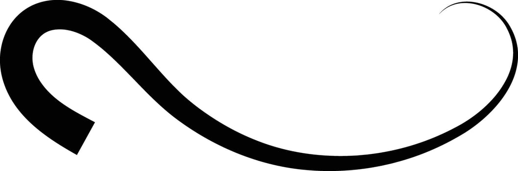 doodle sketch underline highlight. curly swishes, swashes, swoops. Handwritten. markers paint chalk paper. Scribble crayon underline shape, vector