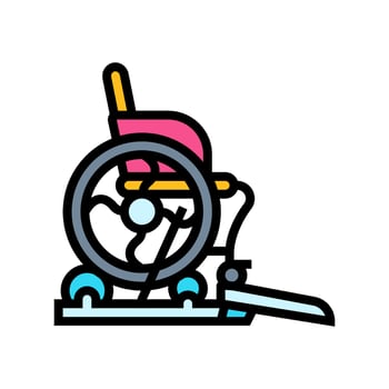 accessible equipment inclusive fitness color icon illustration vector