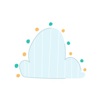 art boho cloud cartoon illustration vector