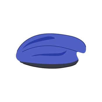 uniform beret hat military cartoon illustration vector