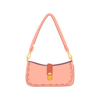 purse handbag woman leather cartoon illustration vector