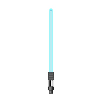 plasma light saber cartoon illustration vector