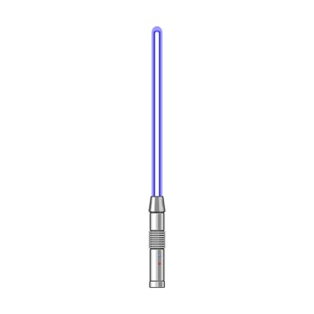 weapon light saber cartoon vector