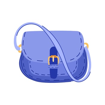 accessory handbag woman leather cartoon illustration vector