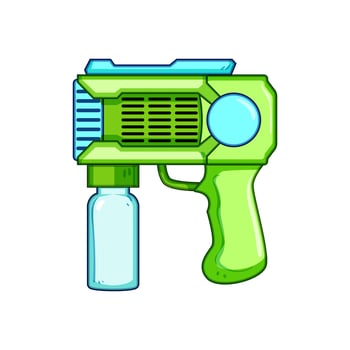 kids bubble gun toy cartoon vector