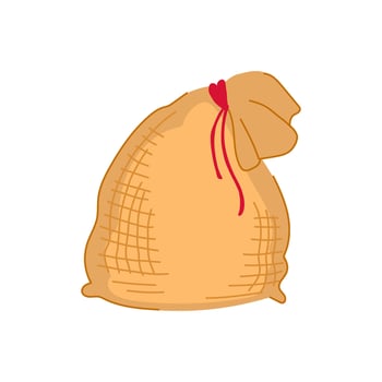 weight sand bag cartoon item vector