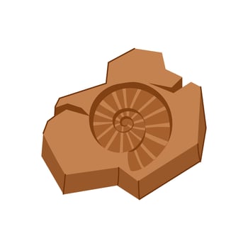paleontology fossil cartoon illustration vector